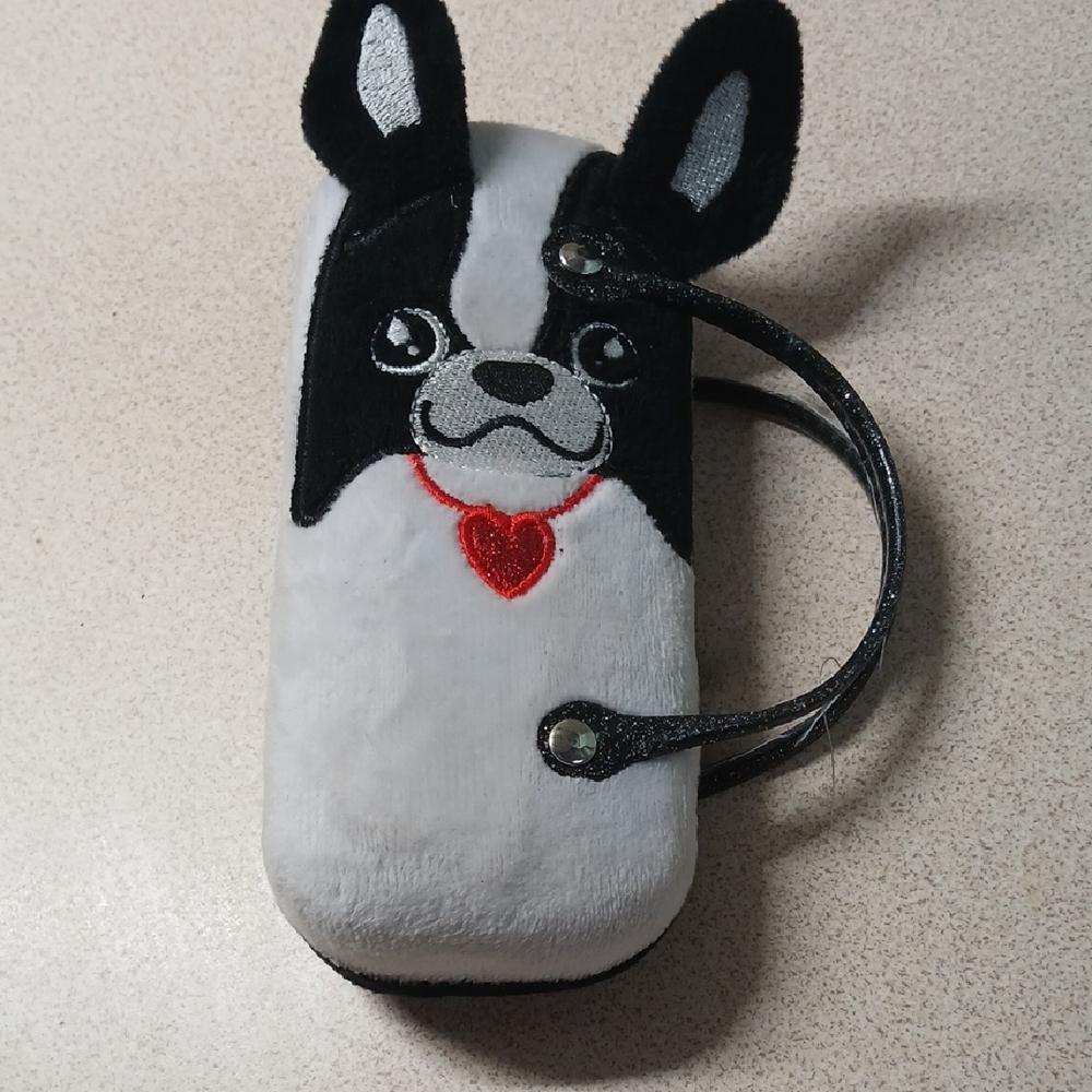 Chic Black and White French Bulldog Glasses Accessory